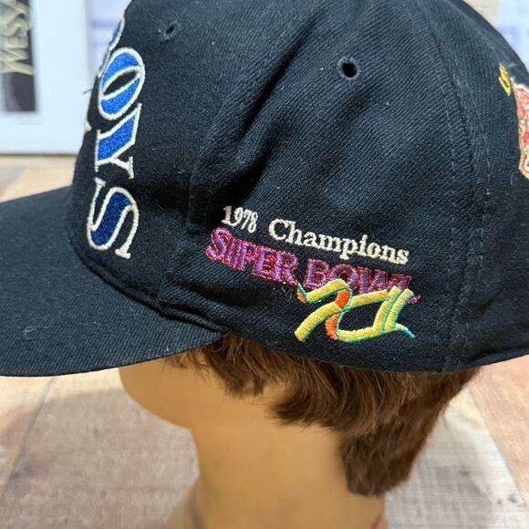 Dallas Cowboys ANNCO Vintage NFL Super Bowl Champions Patches Snapback Cap Hat - Picture 6 of 15